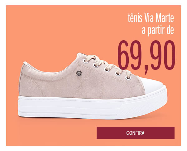 Tênis via marte a partir de 69,90