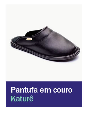 Pantufa em couro Katurê
