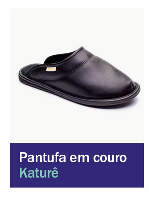 Pantufa em couro Katurê