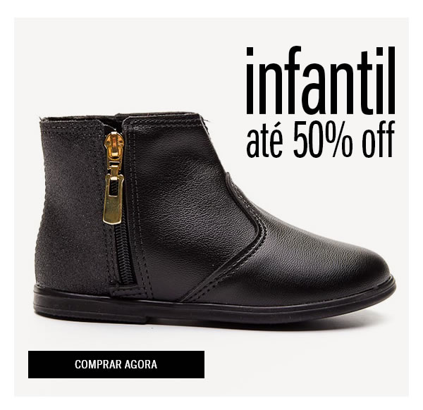 Para os pequenos até 50% OFF