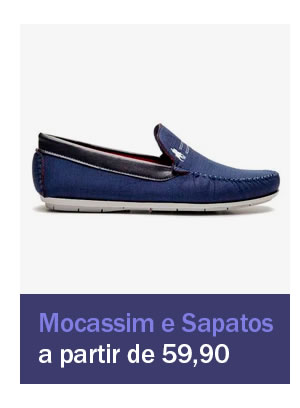 Mocassim e Sapatos a partir de 59,90 
