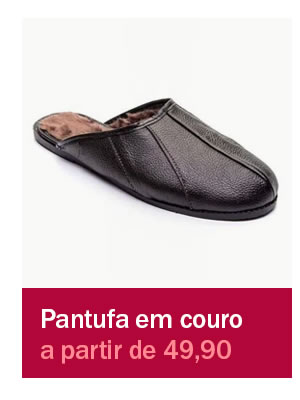 Pantufa em couro a partir de 49,90