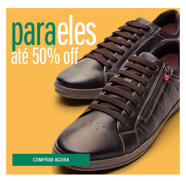 Para eles até 50% OFF