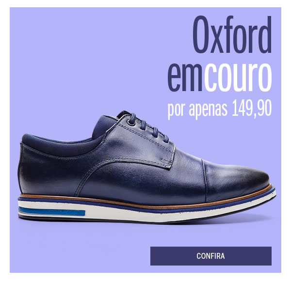 Sapatos Oxford em couro por apenas 149,90 