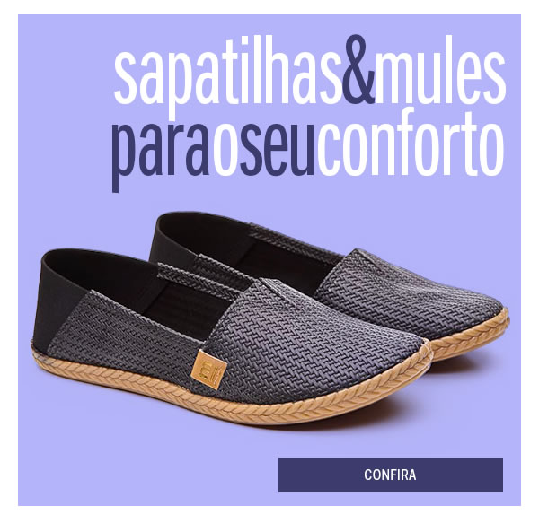 Sapatilhas e mules para seu conforto