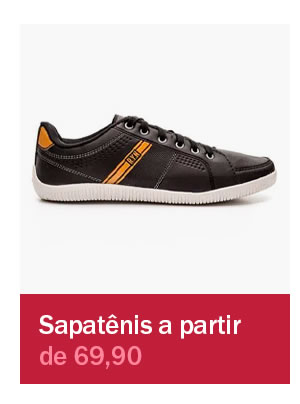Sapatênis masculino a partir de 69,90 