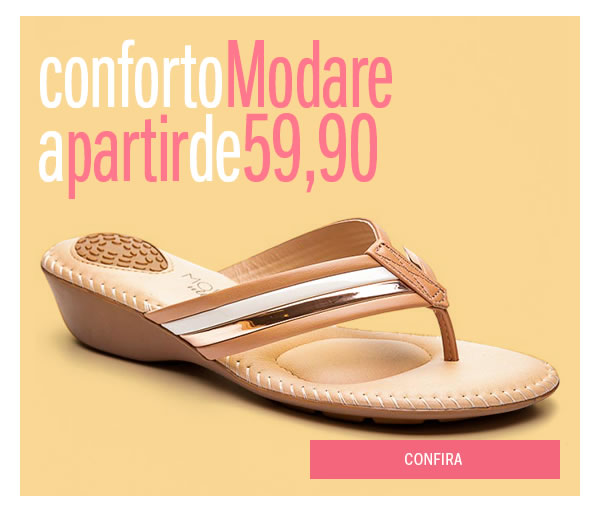 Conforto é com modare - Tecnologia anti-stress a partir de 59,90