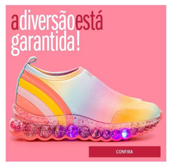 A diversão está garantida! Tênis led 