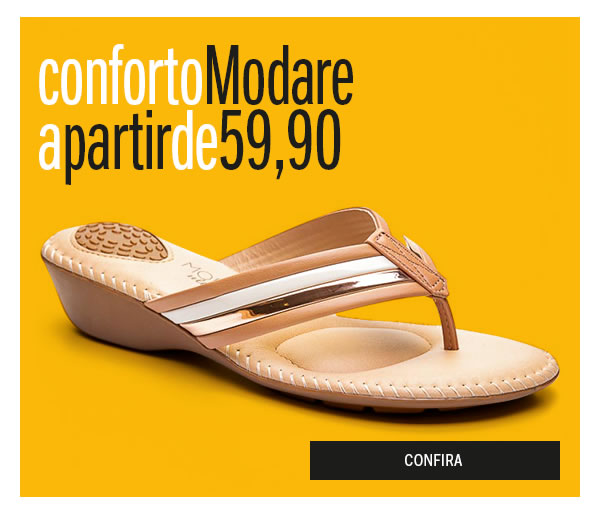Conforto é com modare - Tecnologia anti-stress a partir de 59,90