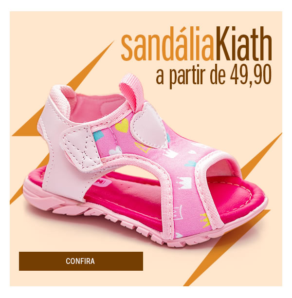 Sandália Kiath a partir de 49,90
