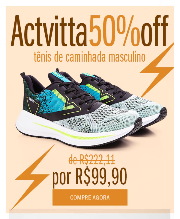 Tênis activitta  50% OFF
