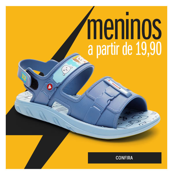 Calçado para Menino a partir de 19,90