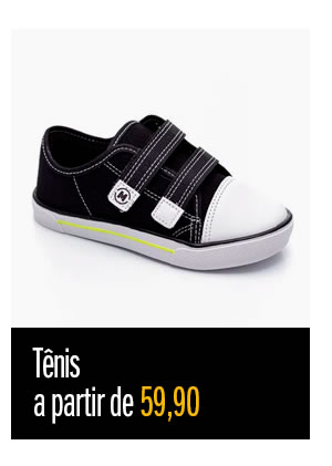 Tênis infantil a partir de 59,90
