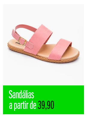 Sandálias a partir de 39,90