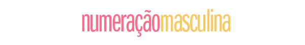 Numeração Masculina