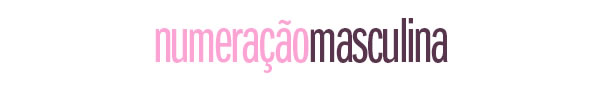 Numeração masculina