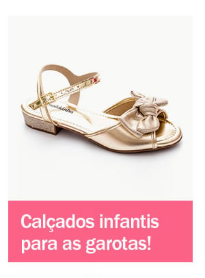 Calçados infantis para as garotas