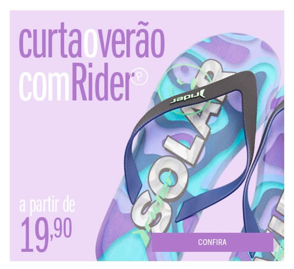 Curta o verão com Rider! a partir de 19,90