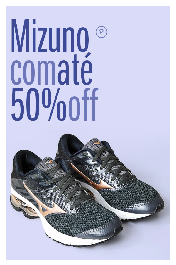 Tênis para treinar com Desconto! Mizuno até 50%
