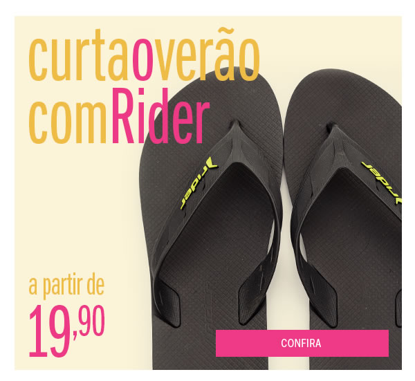 Curta o verão com Rider! a partir de 19,90
