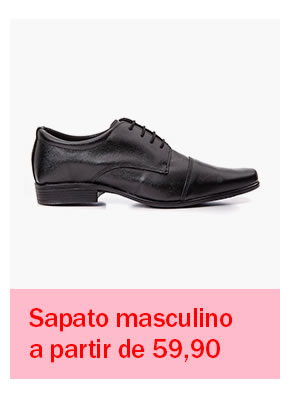 Sapato masculino apenas 59,90