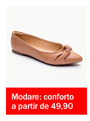 Conforto é com modare - Tecnologia anti-stress a partir de 59,90
