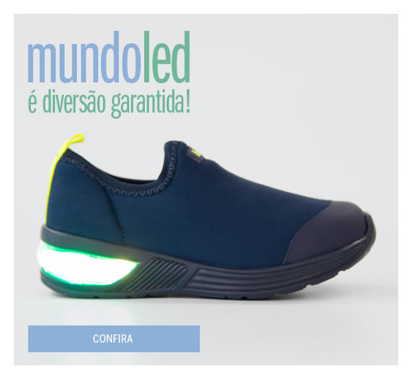 Calçados com led até 50% off
