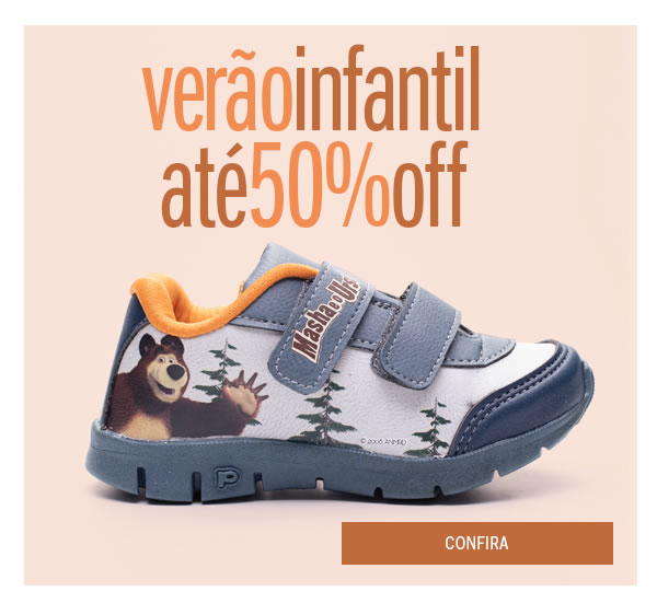 Verão infantil até 50% OFF
