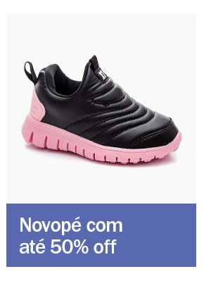 novopé até 50% OFF