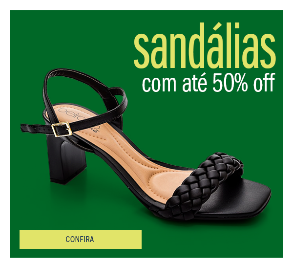Liquida Sandálias até 50% off
