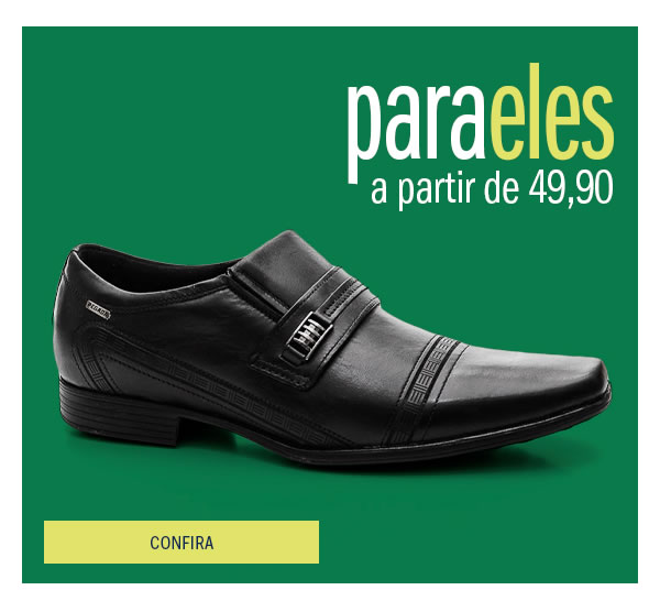 Para eles que adoram um clássico! Sapatos novidades
