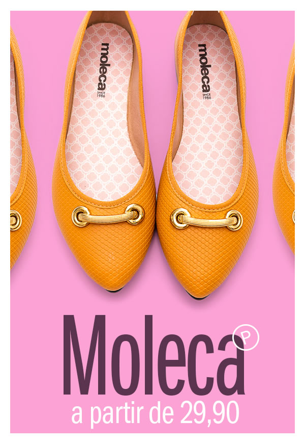 Oferta do dia - Sapatilhas moleca a partir 29,90 