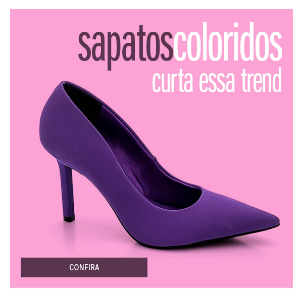 Sapatos coloridos 