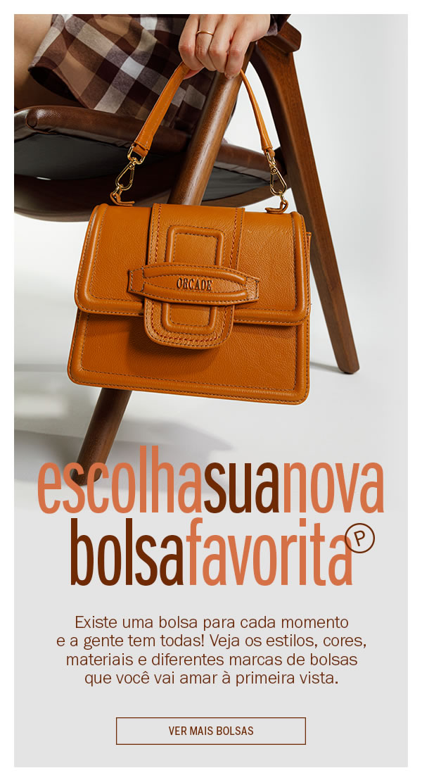 Escolha sua nova bolsa favorita