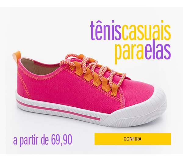 Tênis a partir de 69,90