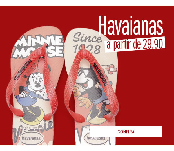 Havaianas a partir de 29,90