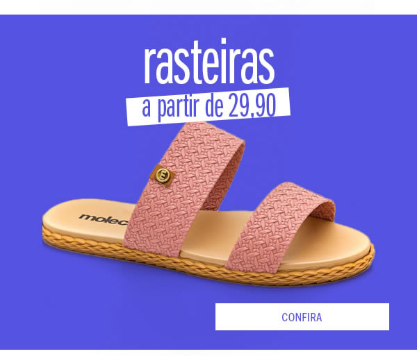 Rasteiras a partir de 29,90