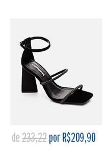Sandália Casual Bico Quadrado Feminino Via Marte